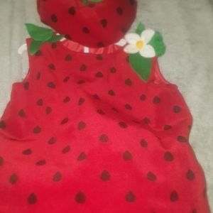 Toddler strawberry costume
